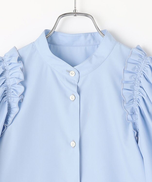 #Newans 【ANSWER for フォトジェニックスタイル】バルーンスリーブブラウス サックスブルー系