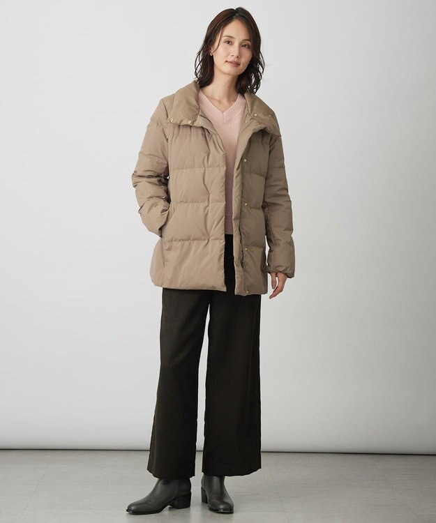 J.PRESS LADIES CASHBIT NEO Vネック ニット ピンク系