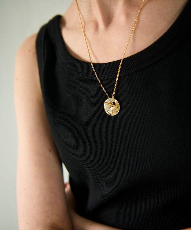 GRACE CONTINENTAL ラインコインネックレス ゴールド