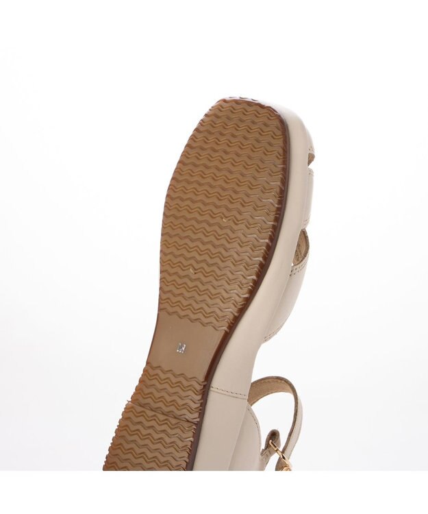 ing <ing>【サスティナブル】アンクルストラップサンダル アイボリー