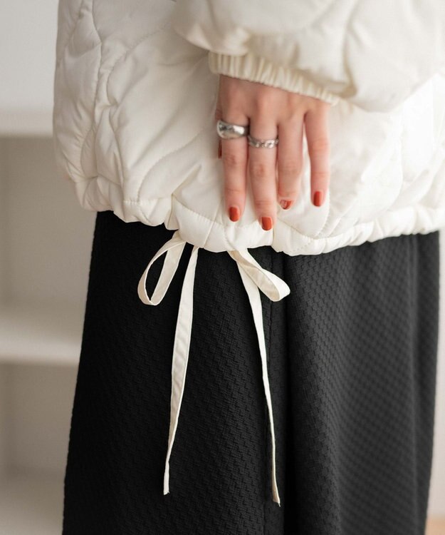 WEGO キルティングブルゾン ホワイト