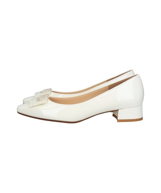 Bridget Birkin 【Bridget Birkin】グリッターパーツパンプス ホワイトエナメル