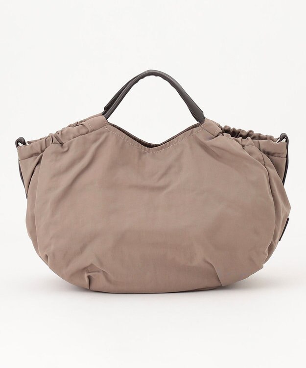 Y'SACCS 【Y’SACCS vous et】サイドギャザー2WAYトート Sサイズ ベージュ