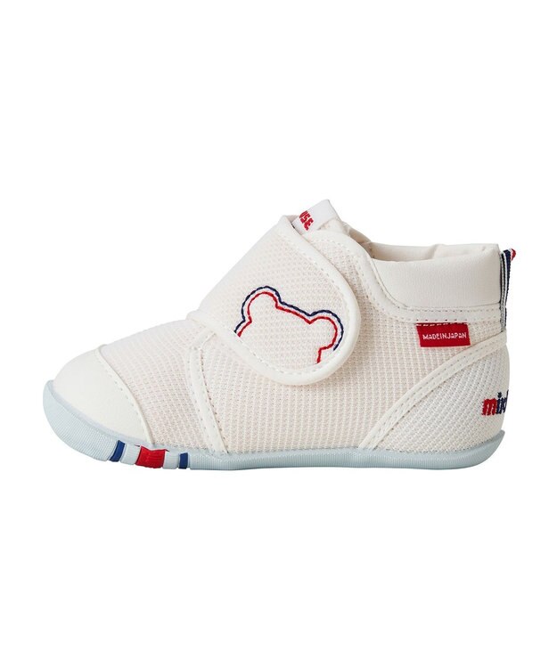 MIKI HOUSE HOT BISCUITS 【ミキハウス】【11-13.5cm】 ファーストベビーシューズ 白