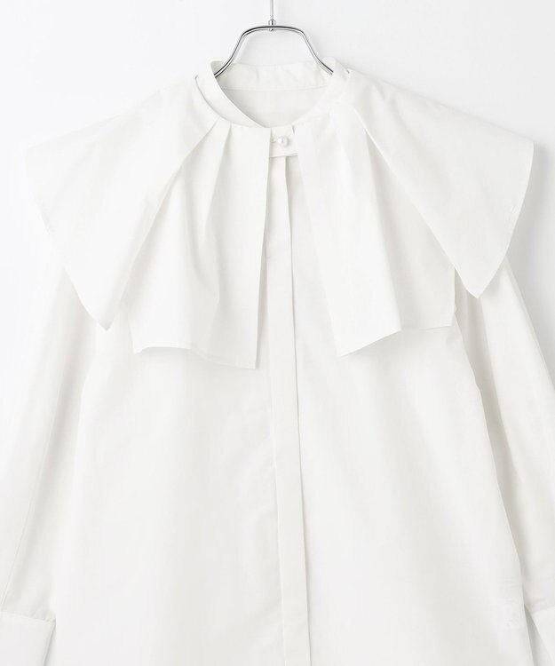 #Newans 【セレモニーにも】2wayタックフレアカラーブラウス ホワイト