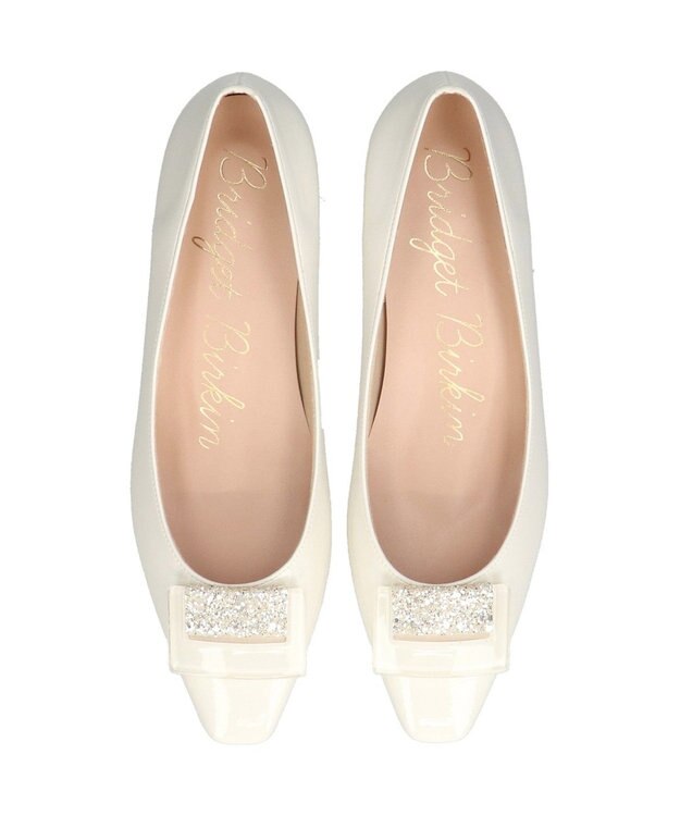 Bridget Birkin 【Bridget Birkin】グリッターパーツパンプス ホワイトエナメル