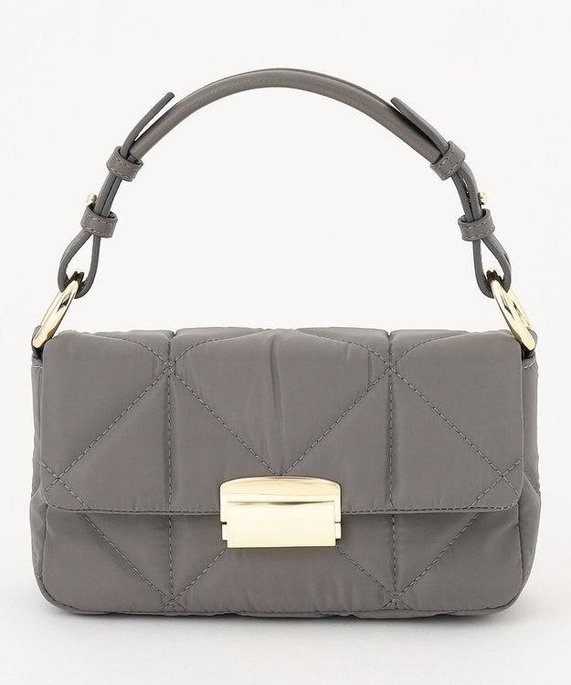 自由区 【2WAY】キルト２WAYバッグ グレー系