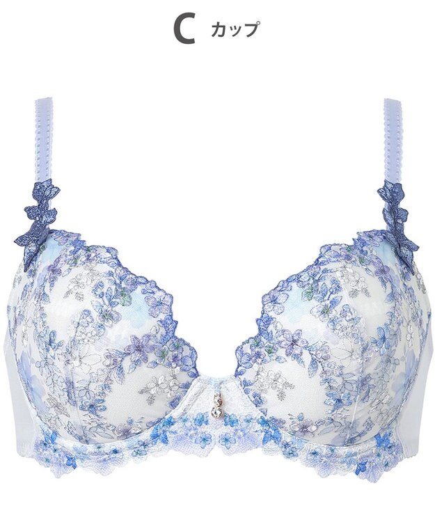 Wing ブラジャー Wing Lesiage ふんわりまるみメイク ソフトなつけごこち 【2120シリーズ】 ブラ Gカップまで対応 大きいサイズ PB2120 ウイング／ワコール サックス