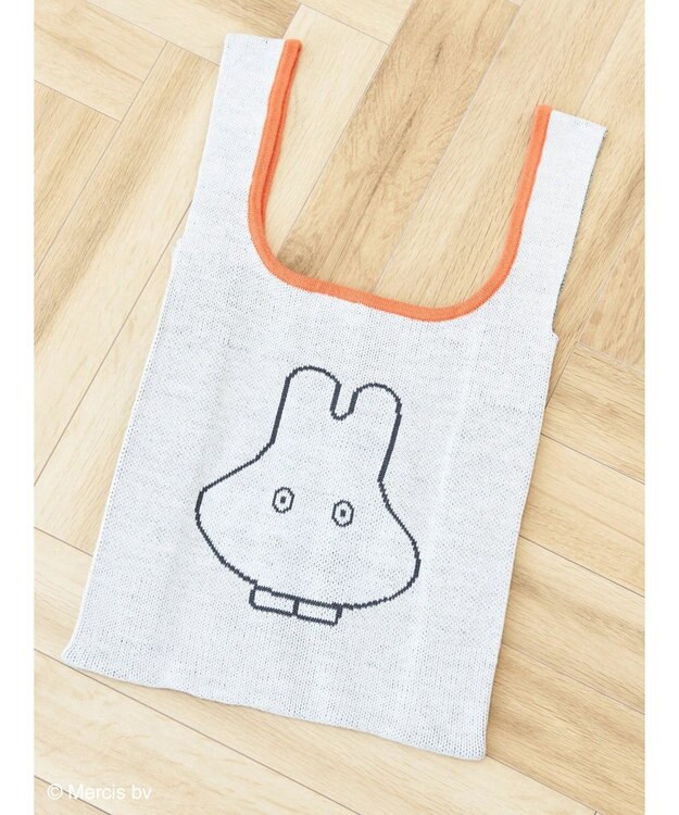Green Parks ｍｉｆｆｙ／ジャガードニットバッグ White