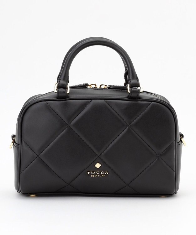 TOCCA 【美人百花掲載】OREILLER BAG ミニボストンバッグ ブラック系