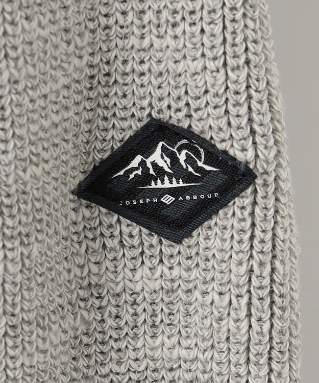 JOSEPH ABBOUD MOUNTAIN 【UNISEX】日本素材 ストレッチニットパーカー ライトグレー系