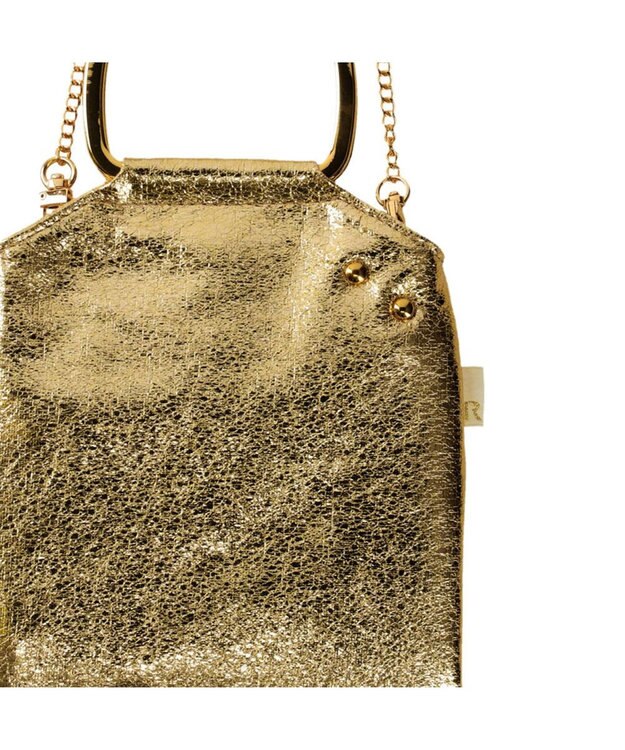 ROOTOTE 0669【直営店限定:ミニショルダー】ベビールー.シャイニークラック-A 01：ホワイトゴールド