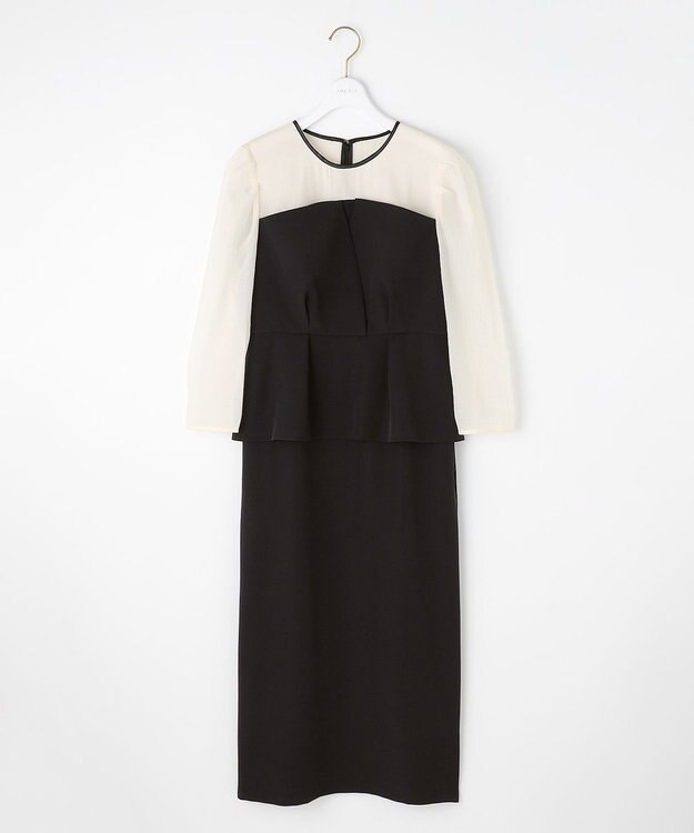 ANY SIS 【LilyCalin】ペプラムビスチェ ドレス ブラック