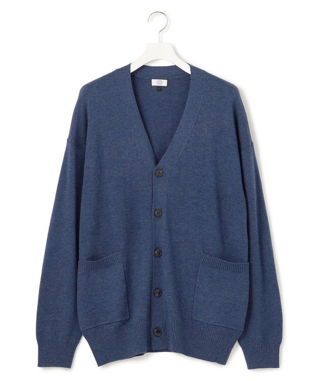 J.PRESS YORK STREET 【UNISEX】ANTI PILLING WOOL ニットカーディガン ダルブルー系