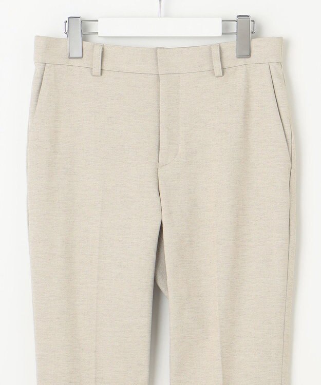 自由区 L 【接触冷感・UVカット・吸水速乾・洗える】シェルタリングテーパード パンツ ベージュ