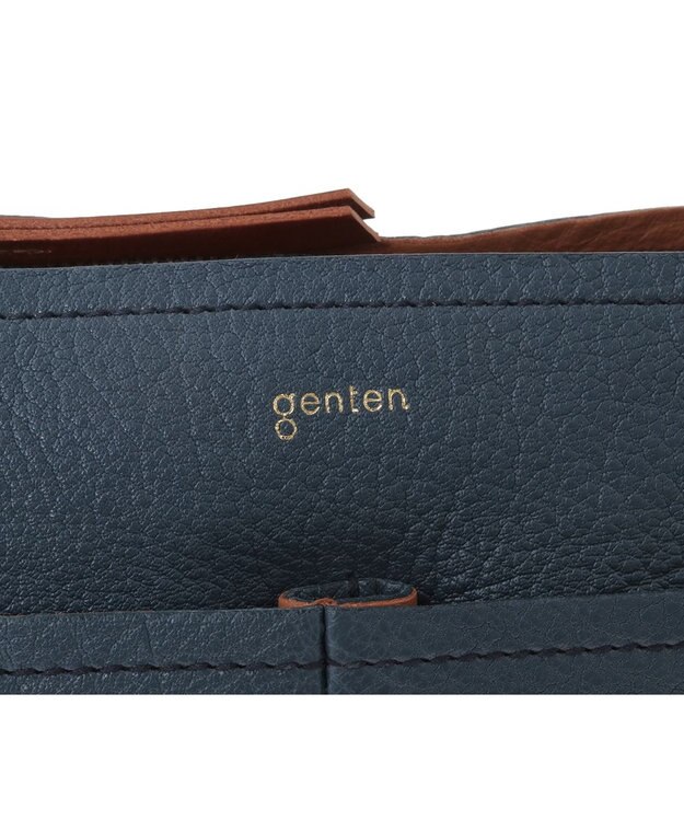 genten タスカ ショルダーバッグ レトロブルー