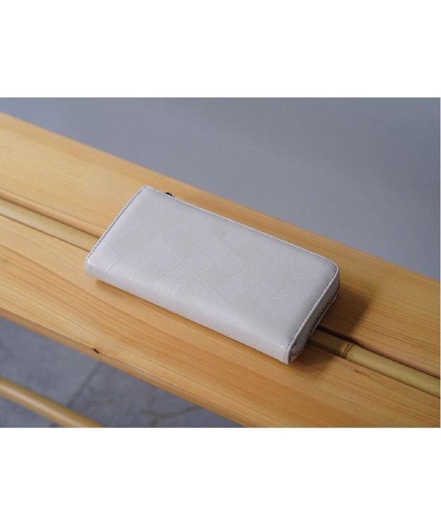 MIYABIYA La quoh with kirakaracho　角つなぎ ソフトレザー L字財布 月白(グレージュ)