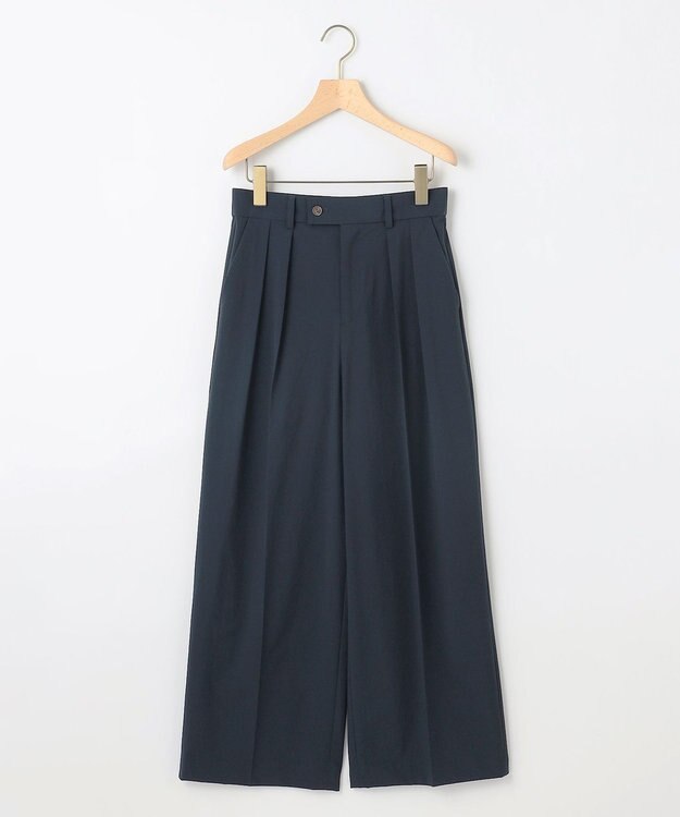 組曲 S スーパーライトストレッチ ワイドパンツ ネイビー系