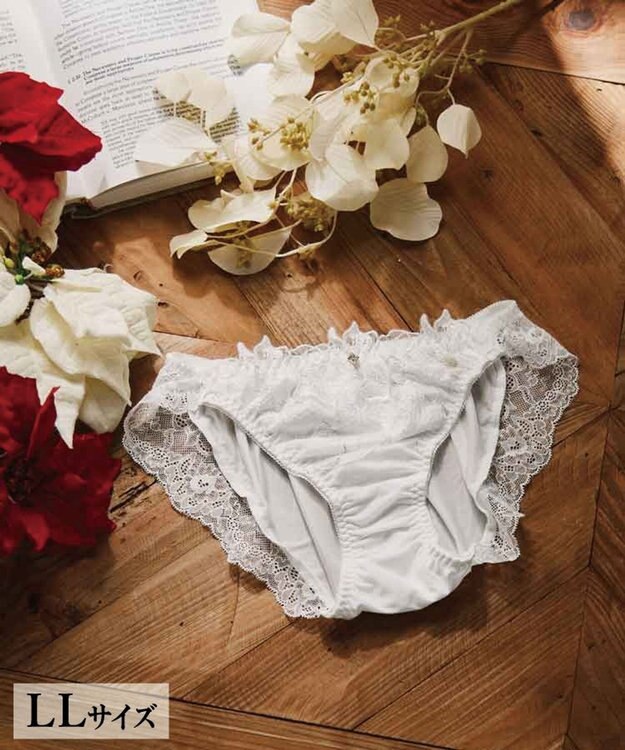 San-ai Resort（三愛水着楽園） エレガントコレクション2311ノーマルショーツ  【LLサイズ】【northerly】 ホワイト