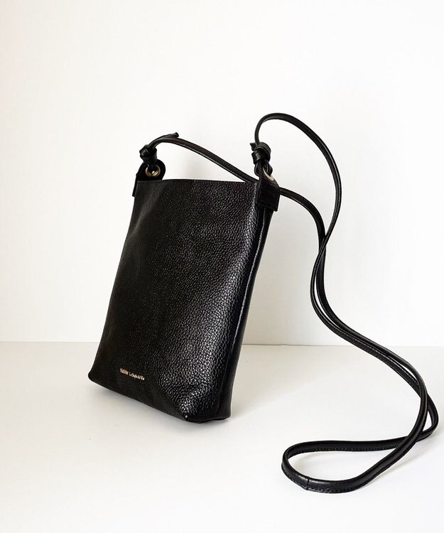 Hekhèr Le Style de Vie 新色追加【日本製】シュリンクレザー ショルダーバッグ ブラック