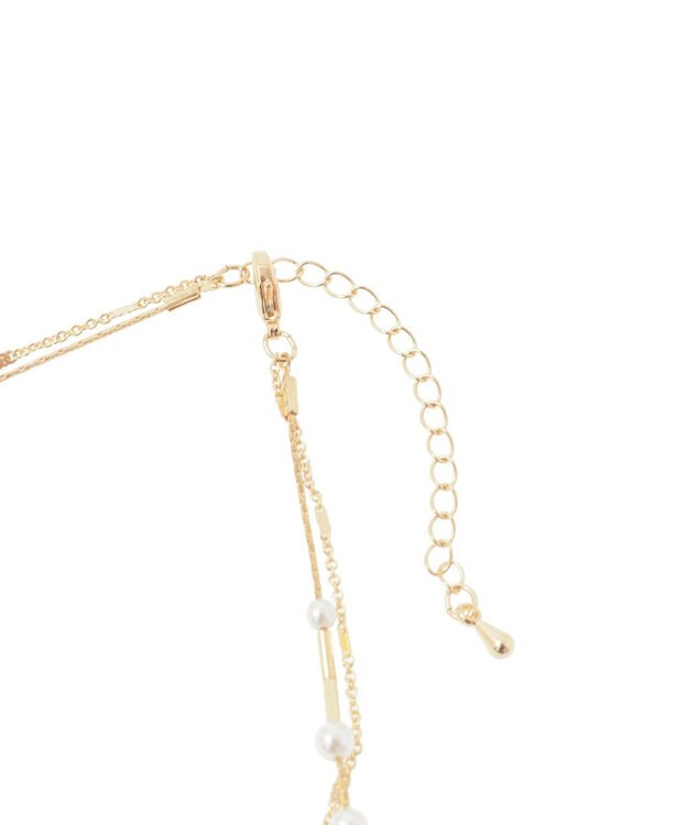 Green Parks ｅｖｅｒｙ　ｗａｌｋ．２連パールパイプネックレス Silver