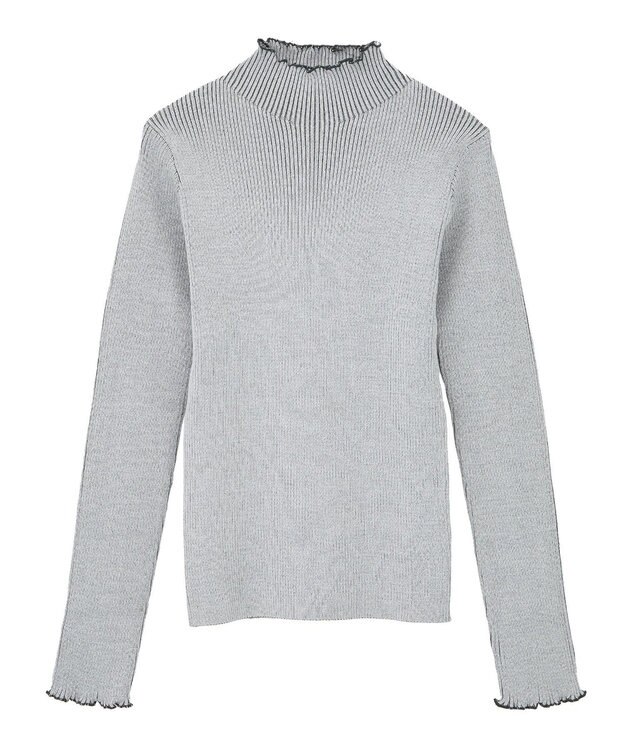 Green Parks ・ＡＮＤＳＥＡＲＣＨ　メランジリブハイネックニット Gray