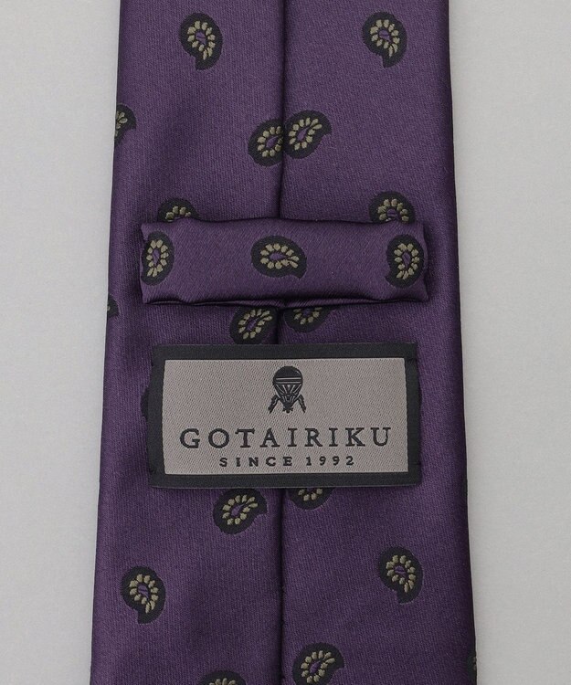 GOTAIRIKU GOTAIRIKU別注【MANTERO/マンテロ】ネクタイ_ペイズリー パープル系8