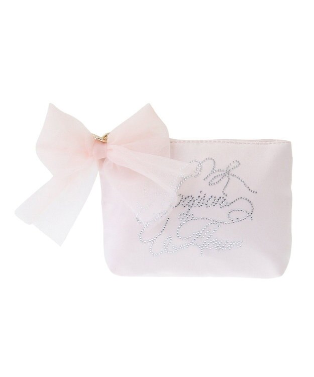 Maison de FLEUR ラインストーンポーチ Pink