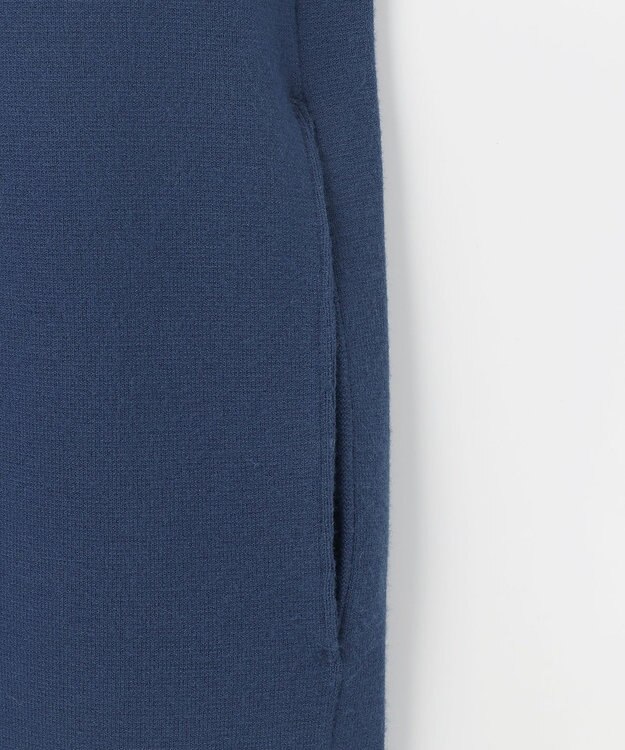 J.PRESS LADIES 【洗える】VIS/PE MILANO ニット ワンピース ダルブルー系