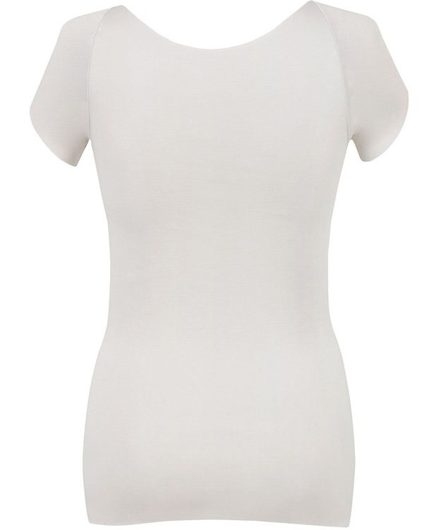 Wing インナー 【綿の贅沢オーガニック フラットタイプ】 オーガニックコットン混素材 ひびきにくくさらっと薄くて軽い ２分袖 EL1248 ウイング／ワコール シェルベージュ