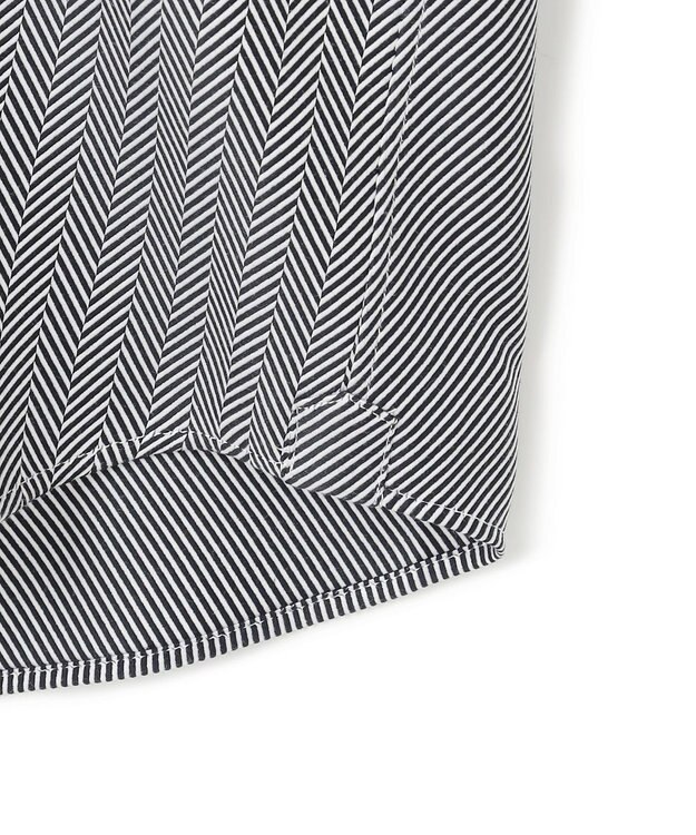 JOSEPH HOMME ツイルへリンボンクレイジー　イタリアンカラードレスシャツ ブラック系1