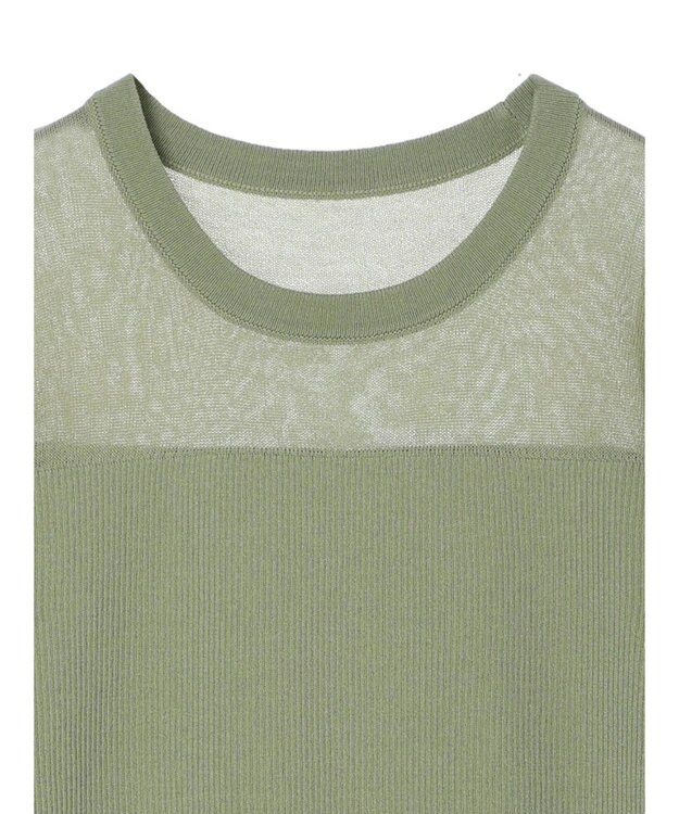 earth music&ecology シアーパワショルニットプルオーバー Mint