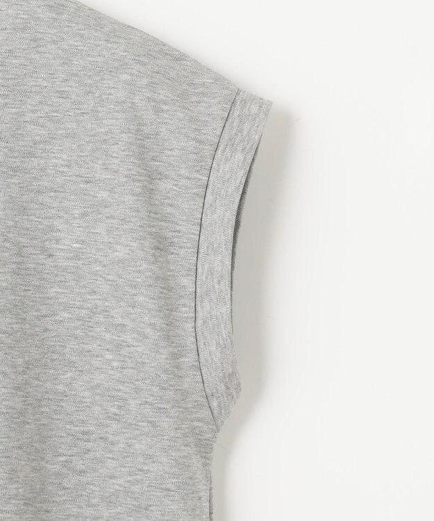 ANY 【汗ジミ防止加工】シルケットスムースノースリーブプルオーバー トップグレー