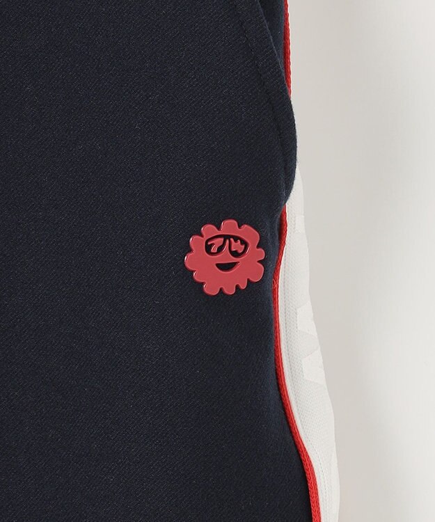 PW CIRCULUS 【WOMEN】【洗える/帯電防止/ストレッチ】ロゴ サイドライン スカート ネイビー系