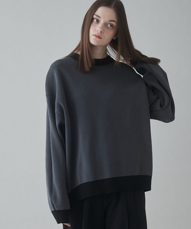 WEGO クリアライトリバーシブルプルオーバー ブラック