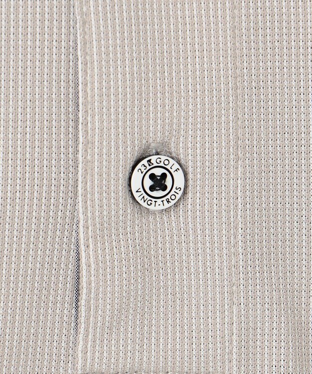 23区GOLF ギフトにもお勧め！【WEB限定】ベーシックポロシャツ ライトグレー系
