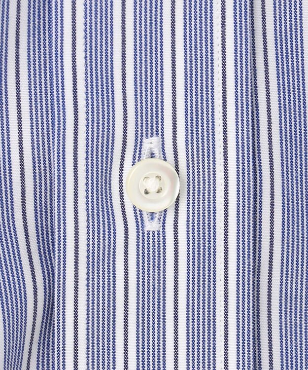 J.PRESS MEN 【PREMIUM PREATS / 形態安定】イングリッシュストライプ ドレスシャツ / レギュラー ネイビー系1