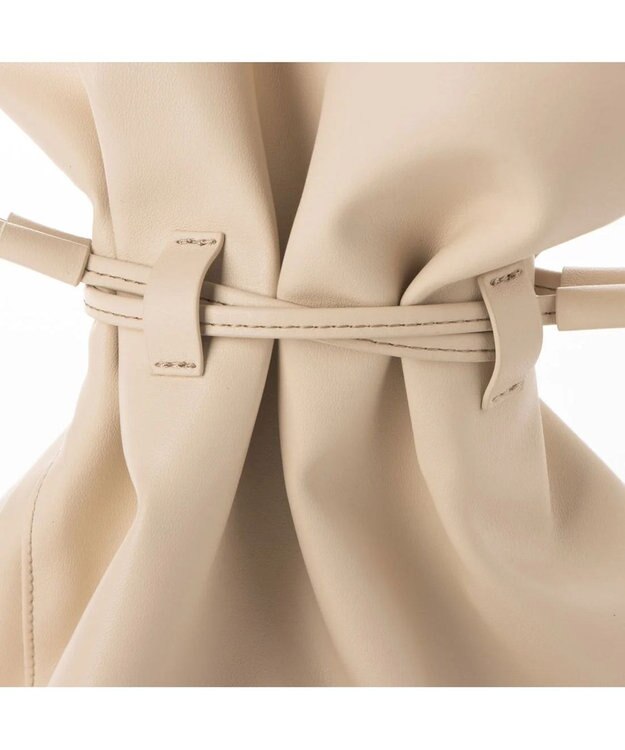 UNBILLION kakatoo ソフト合皮ドロストショルダー ベージュ