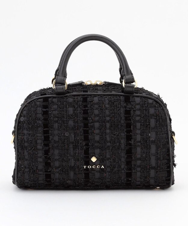 TOCCA 【美人百花掲載】OREILLER BAG ミニボストンバッグ ブラック系5