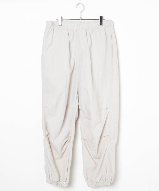 WEGO 【ウエストゴム/手洗い可】ナイロン　トラックパンツ ライトグレー