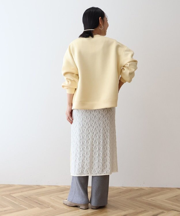 AMERICAN HOLIC サイドスリットポンチプルオーバー Light Yellow