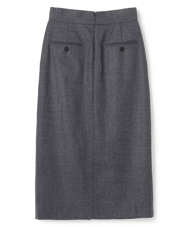 BEIGE， 【VERY NaVY12月号掲載】TERNES / 2タックウールスカート Md.Gray