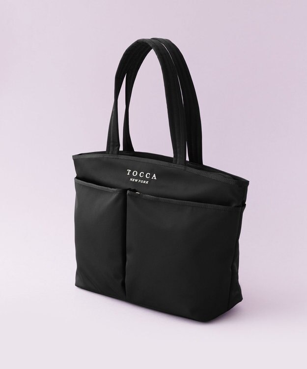 TOCCA 【WEB＆一部店舗限定】【A4サイズ対応・サスティナブル素材】T-INCONTRO TOTE L トートバッグ L ブラック系