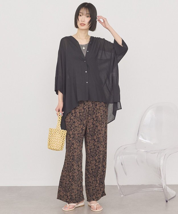 AMERICAN HOLIC Vネックポンチョシャツ Dark Navy