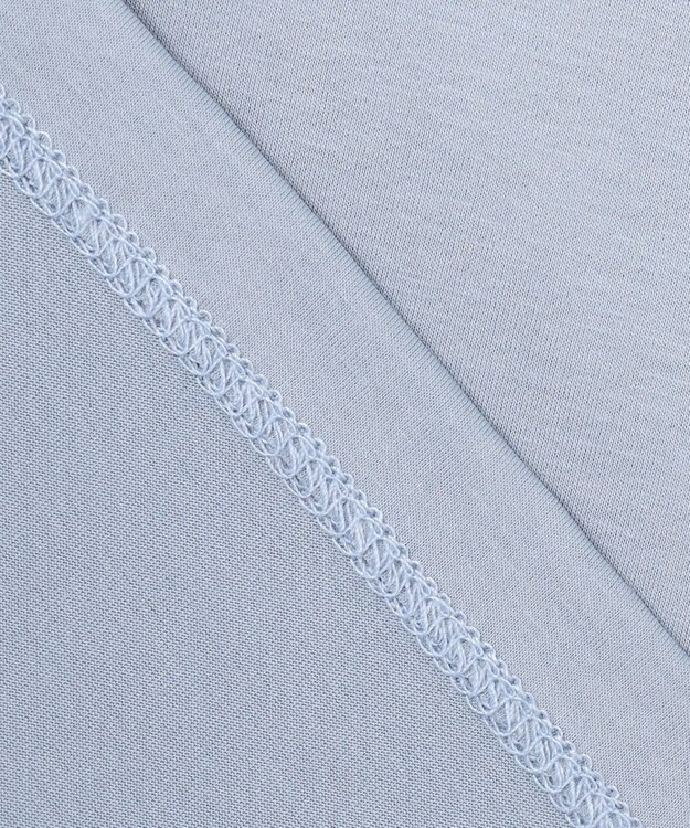 J.PRESS LADIES 【洗える・接触冷感】プレーティングジャージー ケープ風 カットソー スモーキーブルー系