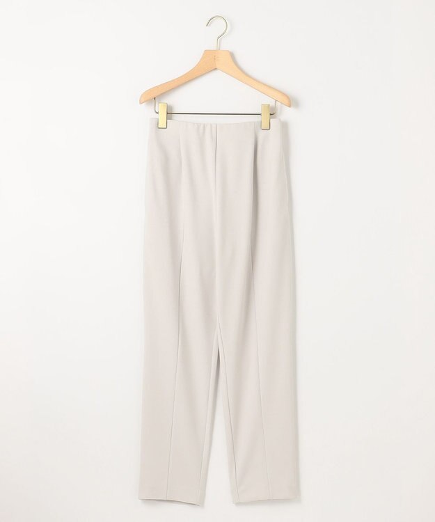 組曲 【吸湿・冷感・UVケア】スタイルアップジャージー パンツ ライトグレー系