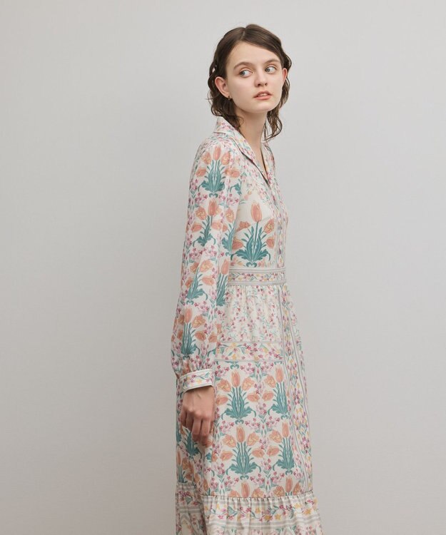 GRACE CONTINENTAL フラワーパターンプリントワンピース キナリ