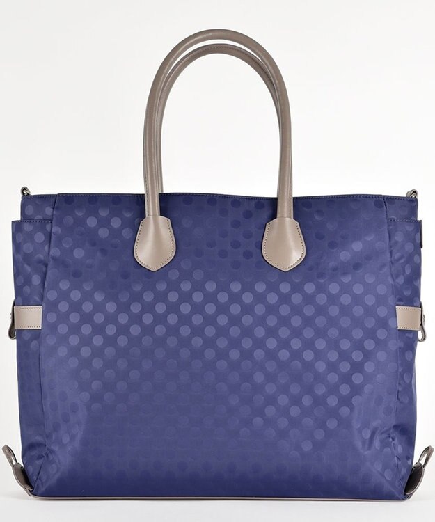 Y'SACCS 木村多江×Y'SACCS PolkaDots 2way トートバッグ ネイビー