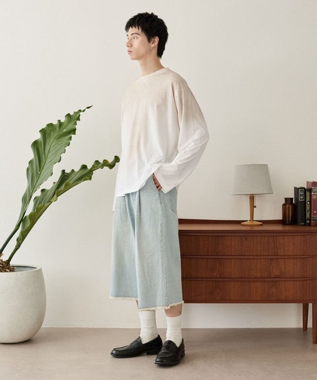 WEGO ルーズスプレーT（長袖） オフホワイト