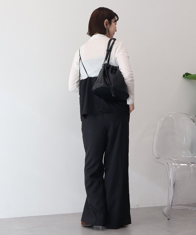 AMERICAN HOLIC リネンライクビスチェサロペット Black